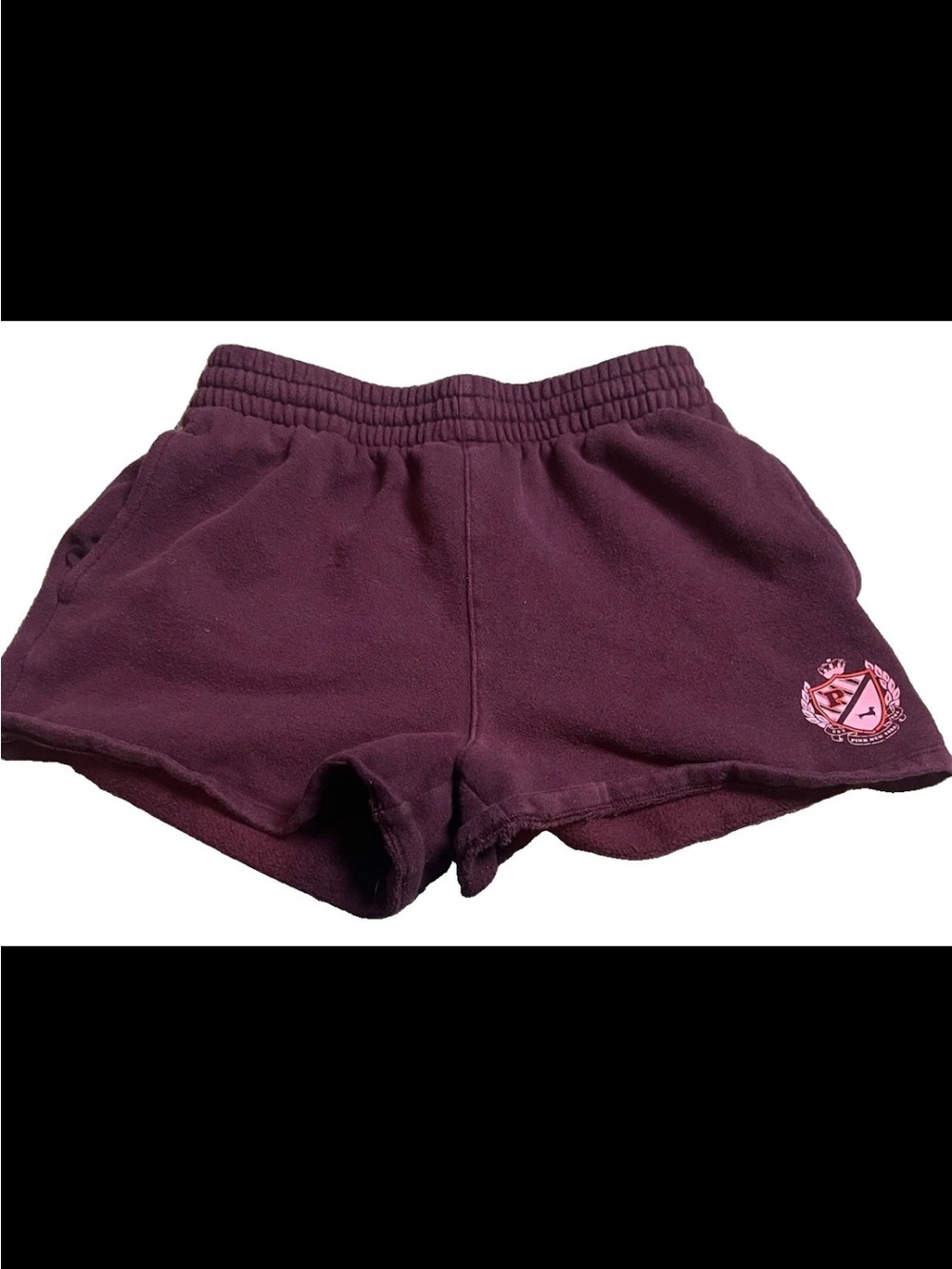 PINK Victoria's Secret Plum Cozy Top with White Label